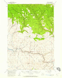 preview thumbnail of historical topo map of Baker County, OR in 1957
