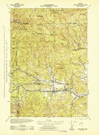 preview thumbnail of historical topo map of Yamhill County, OR in 1942
