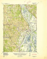 preview thumbnail of historical topo map of Columbia County, OR in 1941