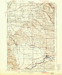 1925 Map of Stayton, 1944 Print