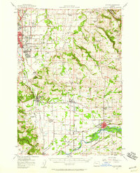 1957 Map of Stayton, 1959 Print