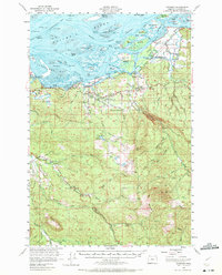 preview thumbnail of historical topo map of Svensen, OR in 1955