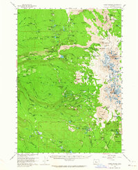Download a high-resolution, GPS-compatible USGS topo map for Three Sisters, OR (1964 edition)