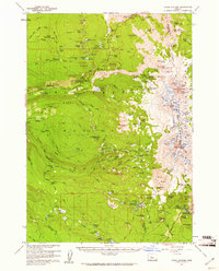 Download a high-resolution, GPS-compatible USGS topo map for Three Sisters, OR (1961 edition)