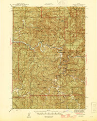 Download a high-resolution, GPS-compatible USGS topo map for Tidewater, OR (1945 edition)