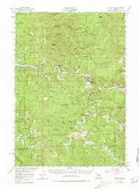 preview thumbnail of historical topo map of Lincoln County, OR in 1956
