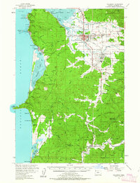 Download a high-resolution, GPS-compatible USGS topo map for Tillamook, OR (1963 edition)