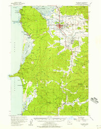 Download a high-resolution, GPS-compatible USGS topo map for Tillamook, OR (1957 edition)