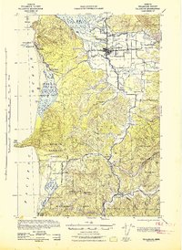 Download a high-resolution, GPS-compatible USGS topo map for Tillamook, OR (1942 edition)