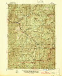 preview thumbnail of historical topo map of Douglas County, OR in 1944
