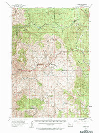 preview thumbnail of historical topo map of Washington County, OR in 1955