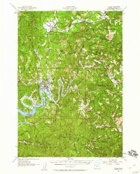 Download a high-resolution, GPS-compatible USGS topo map for Toledo, OR (1960 edition)