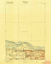 preview thumbnail of historical topo map of Troutdale, OR in 1918