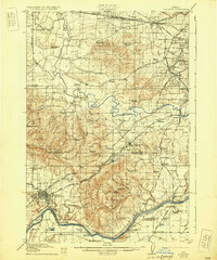 1916 Map of Tualatin, 1931 Print