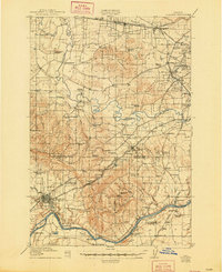 1916 Map of Tualatin, 1948 Print