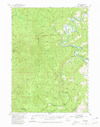 Download a high-resolution, GPS-compatible USGS topo map for Tyee, OR (1980 edition)