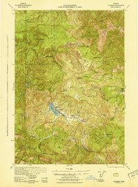 Download a high-resolution, GPS-compatible USGS topo map for Valsetz, OR (1942 edition)