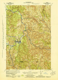 1943 Map of Vernonia