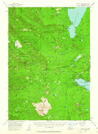 Download a high-resolution, GPS-compatible USGS topo map for Waldo Lake, OR (1961 edition)