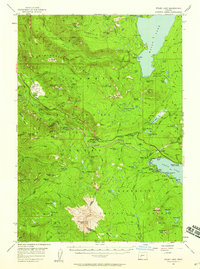 Download a high-resolution, GPS-compatible USGS topo map for Waldo Lake, OR (1958 edition)
