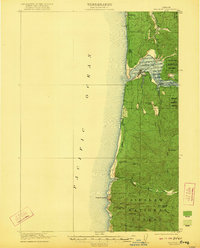 1922 Map of Waldport, OR