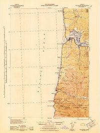 1942 Map of Waldport, OR