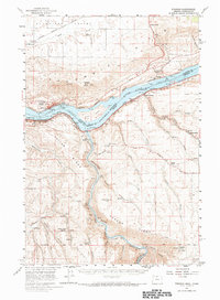 Download a high-resolution, GPS-compatible USGS topo map for Wishram, OR (1967 edition)