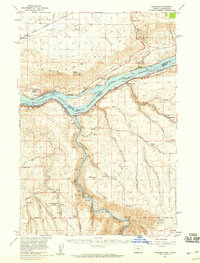 Download a high-resolution, GPS-compatible USGS topo map for Wishram, OR (1959 edition)