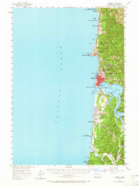 Download a high-resolution, GPS-compatible USGS topo map for Yaquina, OR (1965 edition)