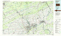 preview thumbnail of historical topo map of Allentown, PA in 1984