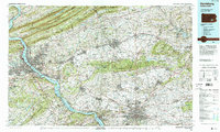 preview thumbnail of historical topo map of Harrisburg, PA in 1984