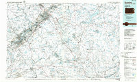 preview thumbnail of historical topo map of Scranton, PA in 1986