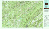 preview thumbnail of historical topo map of Tyrone, PA in 1984