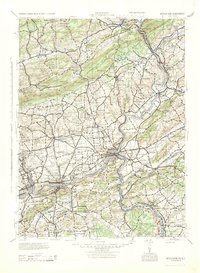 1943 Map of Brodheadsville, PA