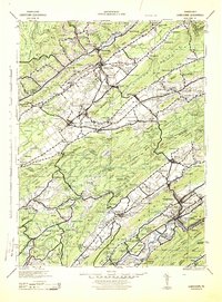 preview thumbnail of historical topo map of Lewistown, PA in 1943