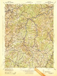 1943 Map of Curwensville, PA