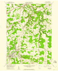 1959 Map of Albion, PA, 1960 Print