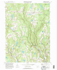 preview thumbnail of historical topo map of Wayne County, PA in 1994
