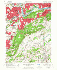 Download a high-resolution, GPS-compatible USGS topo map for Allentown East, PA (1967 edition)