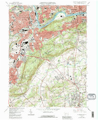 Download a high-resolution, GPS-compatible USGS topo map for Allentown East, PA (1992 edition)