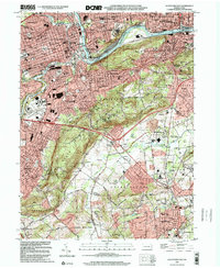 Download a high-resolution, GPS-compatible USGS topo map for Allentown East, PA (2001 edition)