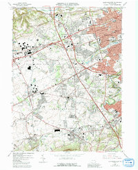 Download a high-resolution, GPS-compatible USGS topo map for Allentown West, PA (1992 edition)