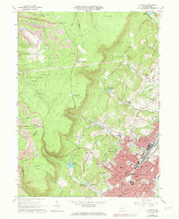 preview thumbnail of historical topo map of Altoona, PA in 1963