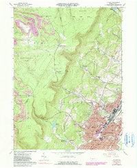 preview thumbnail of historical topo map of Altoona, PA in 1963