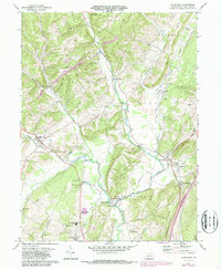preview thumbnail of historical topo map of Bedford County, PA in 1971