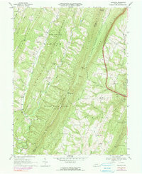 preview thumbnail of historical topo map of Fulton County, PA in 1967
