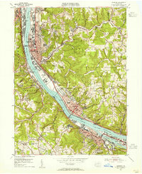 Download a high-resolution, GPS-compatible USGS topo map for Ambridge, PA (1955 edition)