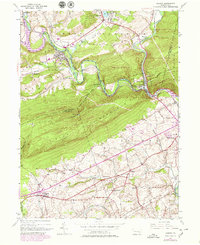 preview thumbnail of historical topo map of Berks County, PA in 1945