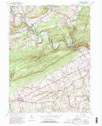 preview thumbnail of historical topo map of Berks County, PA in 1945