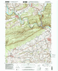 preview thumbnail of historical topo map of Berks County, PA in 1999